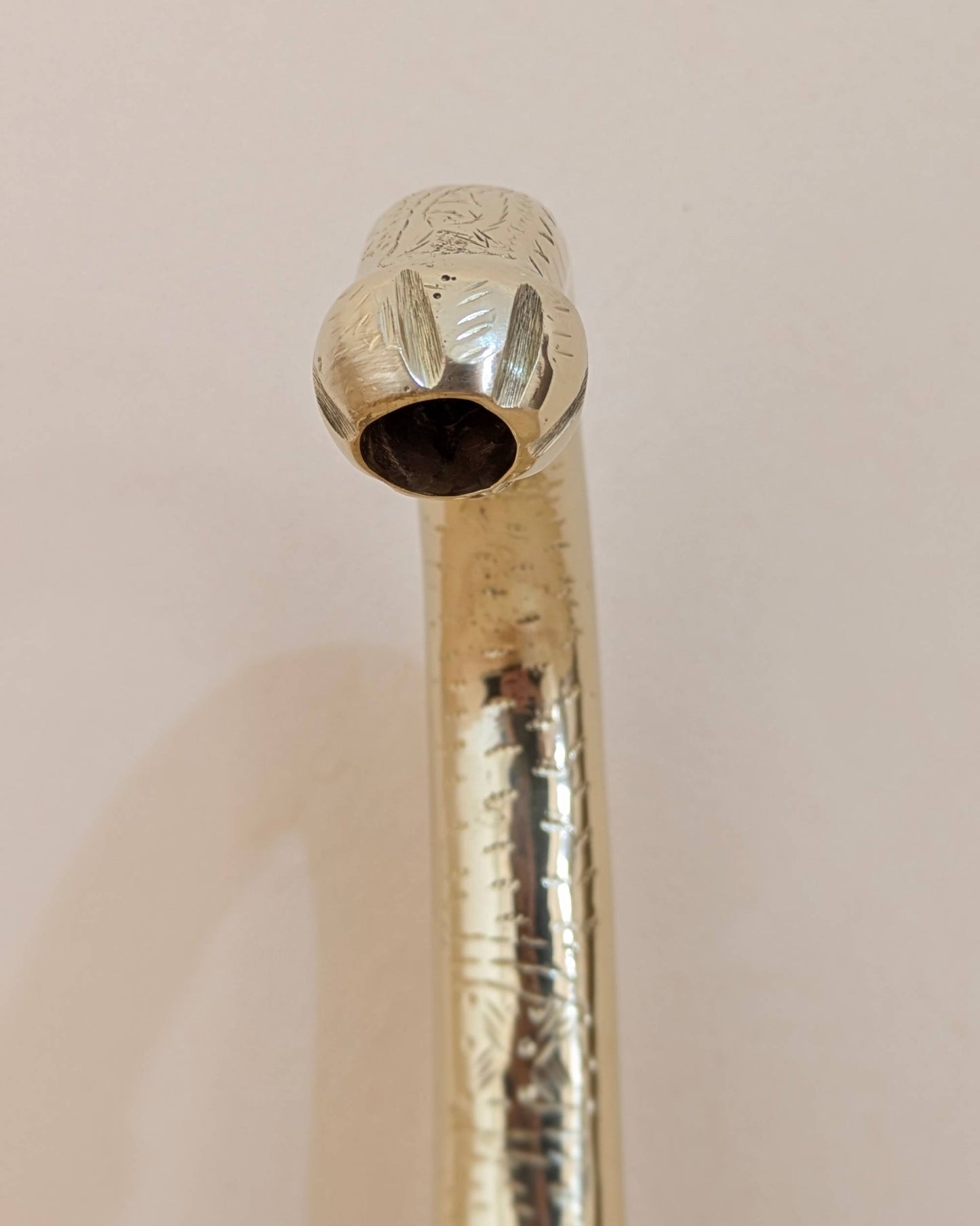 Artibrass Hand-Etched Unlacquered Brass Faucet | Vintage Cross Handles