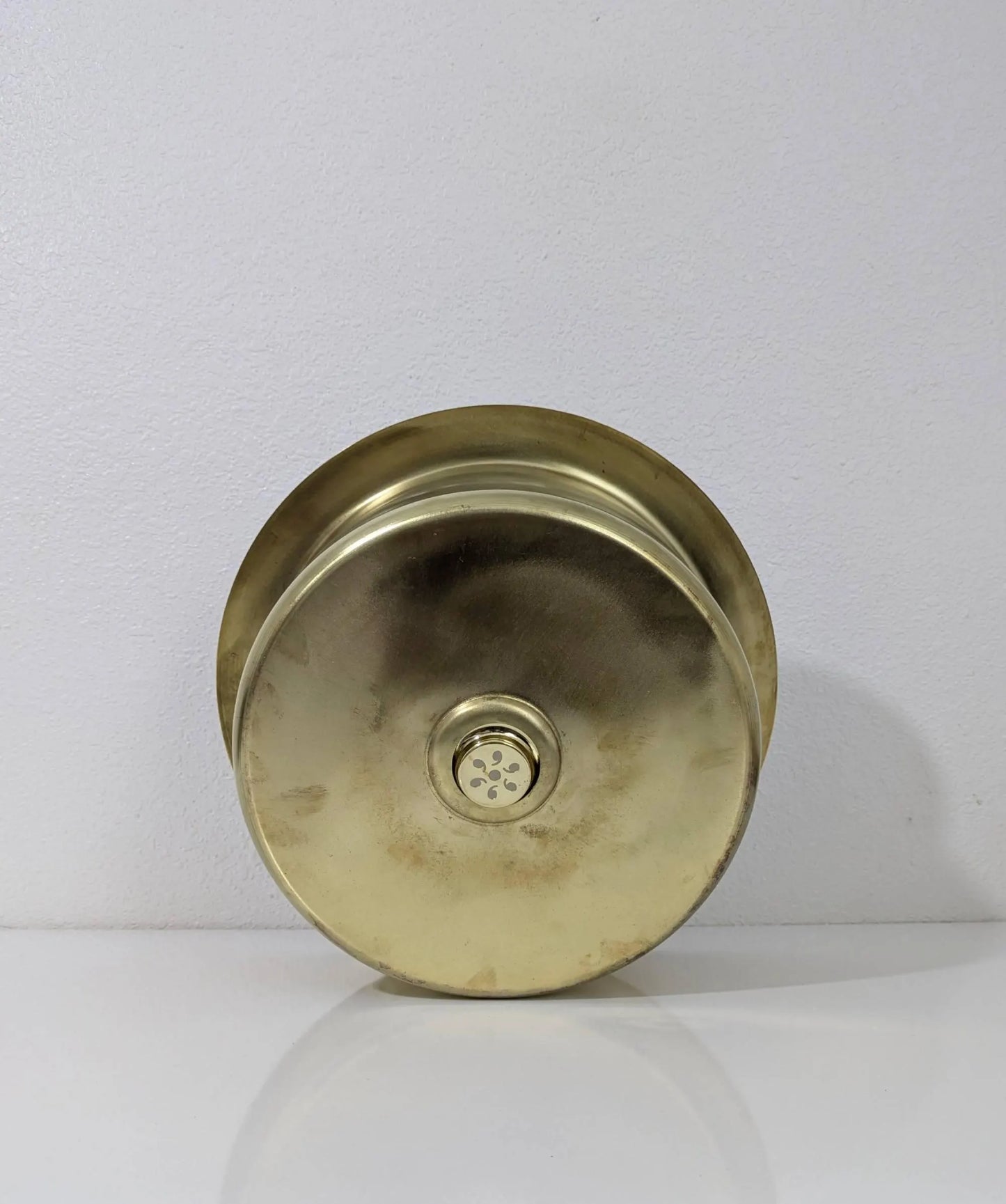Matte Brass Utility Sink with Minimalist Drain – Brushed Finish