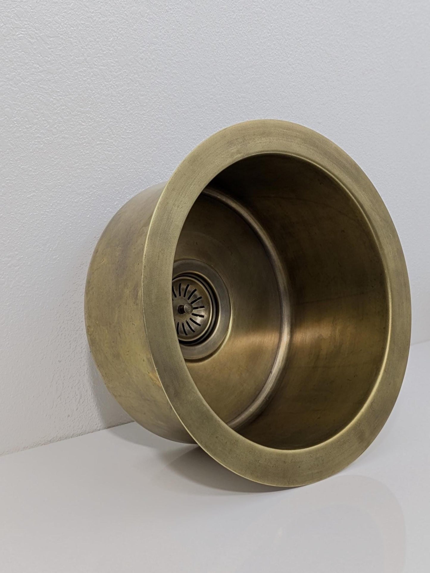 Classic Brass Smooth Finish Round Prep Sink – Vintage Style