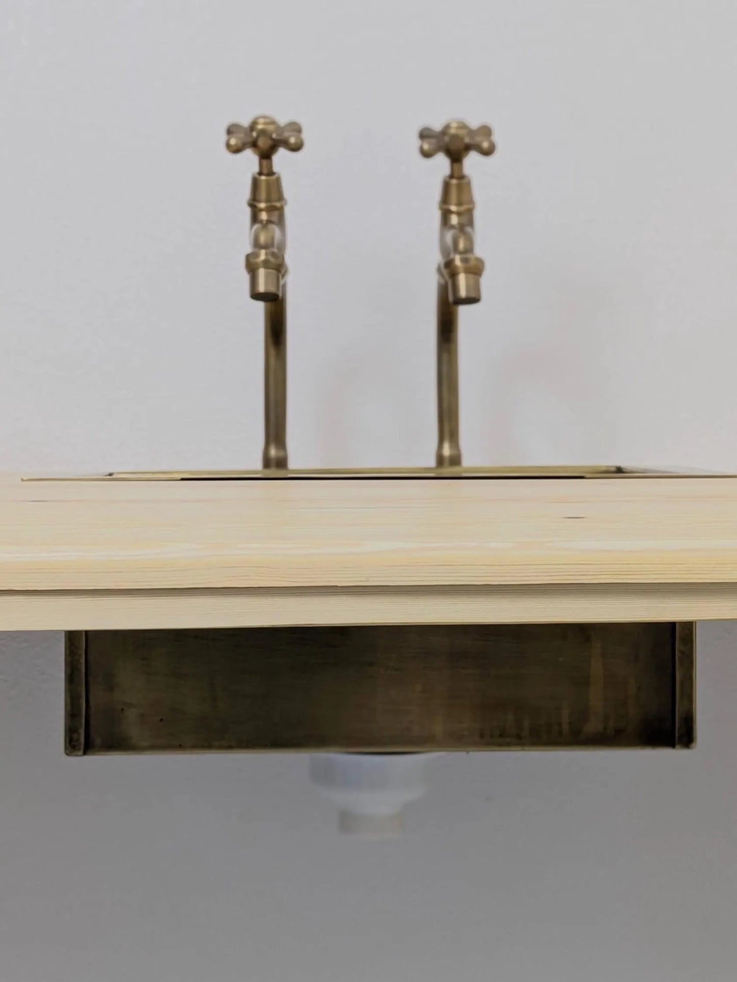 Brushed Brass Undermount Bar Sink: Rectangular Bathroom Kitchen Sink