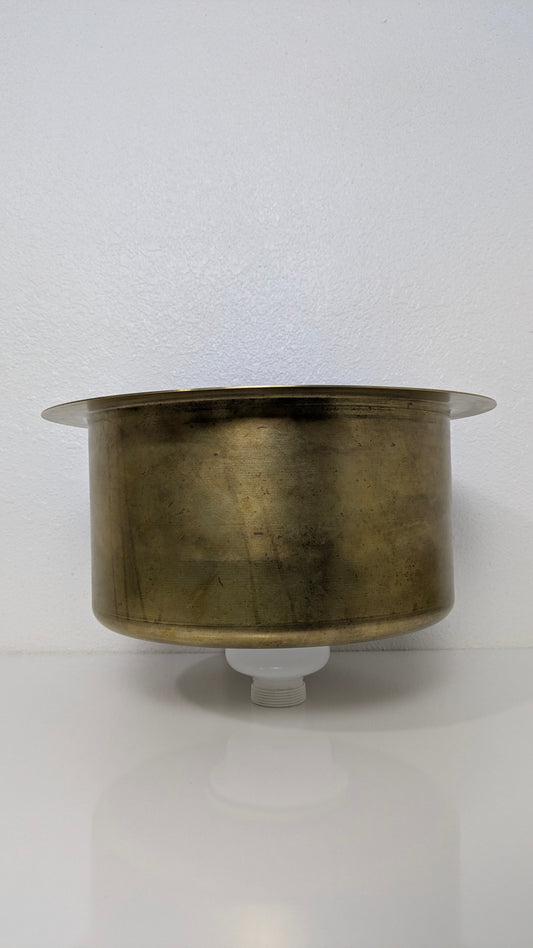 Classic Brass Smooth Finish Round Prep Sink – Vintage Style