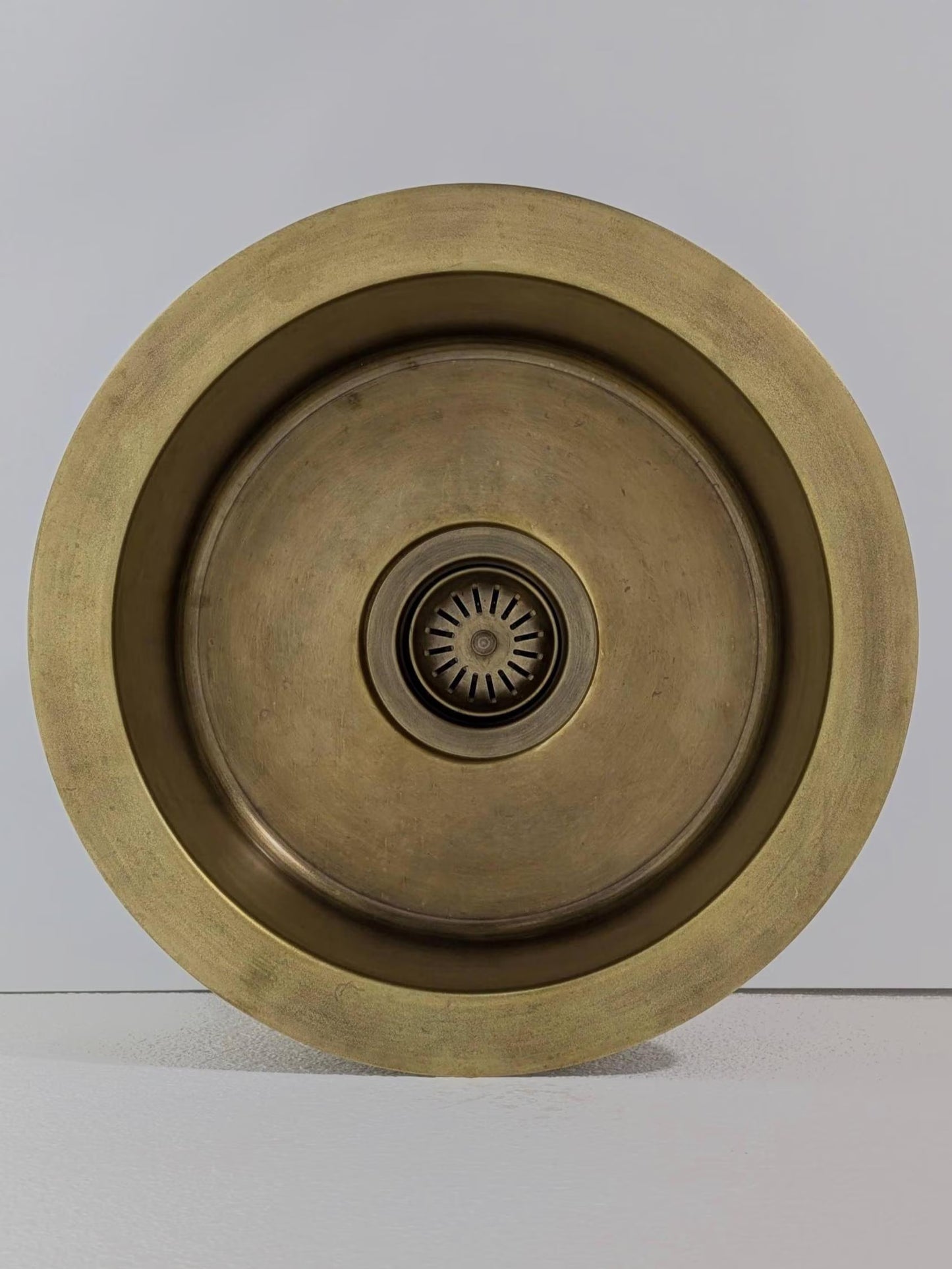 Classic Brass Smooth Finish Round Prep Sink – Vintage Style