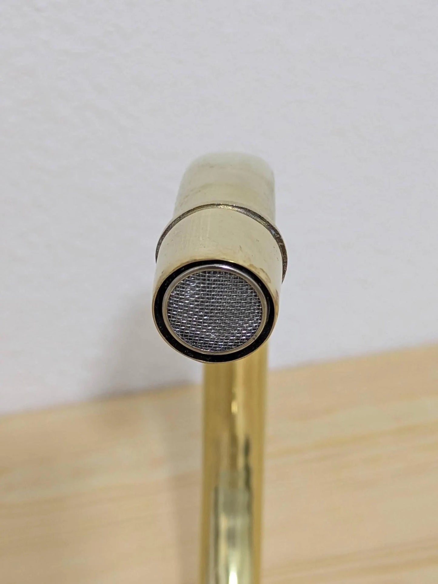 Unlacquered Brass Gooseneck Faucet: Deck Mounted Single Hole Mixer Tap